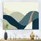 Designart - Abstract Geometric Landscape With Hills - Modern Canvas Wall Art Print